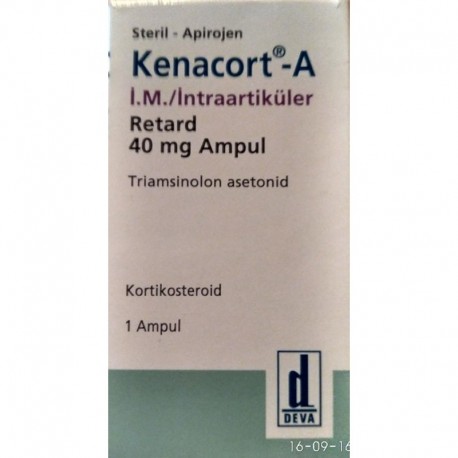 Kenacort-A %0.1 40 Mg 1 Ampoule ingredient triamcinolone acetonate