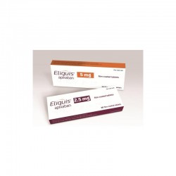 Eliquis 2.5 Mg 60 Tablets ingredient Apixaban