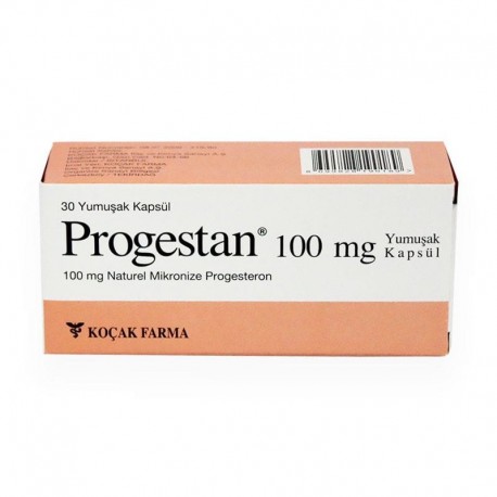 Progestan 100 Mg 30 soft capsules ingredient progesteron