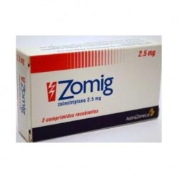 Zomig 2.5 Mg 3 Tablets ingredient Zolmitriptan