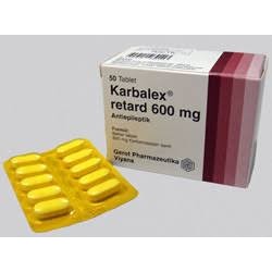 Karbalex Retard 600 Mg 50 Tablets ingredient Carbamazepine