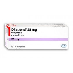 Dilatrend 25 Mg 30 Tablets ingredient Carvedilol