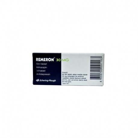 Remeron 30 Mg 14 Tablets ingredient mirtazapine