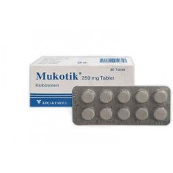 Mukotik Carbocisteine (mucodyne) 250 Mg 50 Tablets