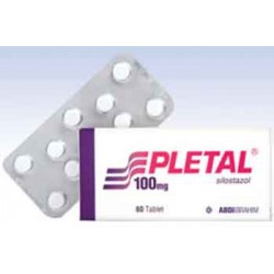 Pletal (Cilostazol) 100 Mg 60 Tablets