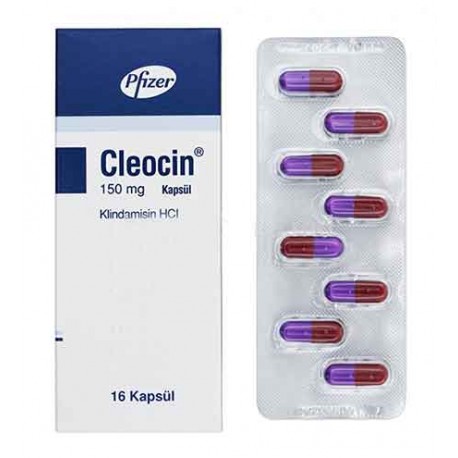 Cleocin (Clindamycin) 150 Mg 16 Capsules
