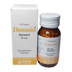 Danasin Danazol (Danocrine) 100 Capsules