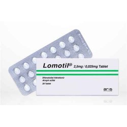 Lomotil 2.5 Mg/0 .025 Mg (Diphenoxylate) 20 Tablets
