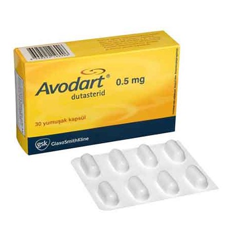 Avodart (Dutasteride) 0.5 Mg 30 Soft Capsules