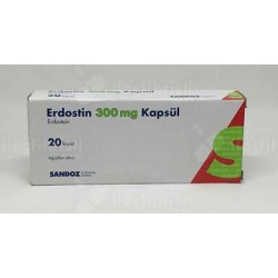 Erdotin (Erdosteine Ectrin) 300 Mg 20 Capsules