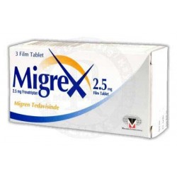 Migrex (Generic Migard Frova) 2.5 Mg 3 Tablets