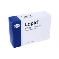 Lopid ( Gemfibrozil) 600 Mg 30 Tablets