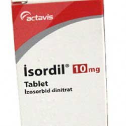 Isordil (Generic Dilatrate) Isosorbide Dinitrate 10 Mg 50 Tablets