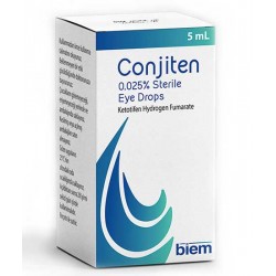 Conjiten (ketotifen fumarate) Eye Drops 0.025% 5ML