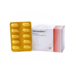 Geroxalen (Oxsoralen) methoxsalen 10 Mg 50 Capsules