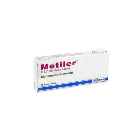 Metiler (Generic Methergine ) methylergometrine 0.125 Mg 25 Dragee